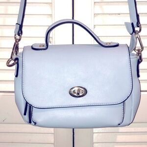 Powder Blue Small Crossbody Purse 7” by 11”